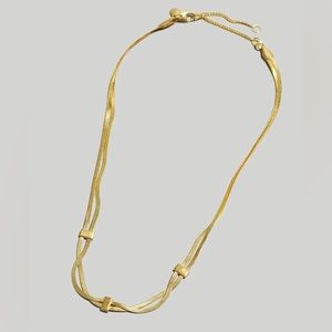 Madewell Double Herringbone Chain Necklace (NWT)